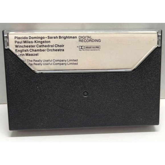 Requiem Andrew Lloyd Webber Cassette Tape 1985 Placido Domingo Lorin Maazel - Picture 3 of 6